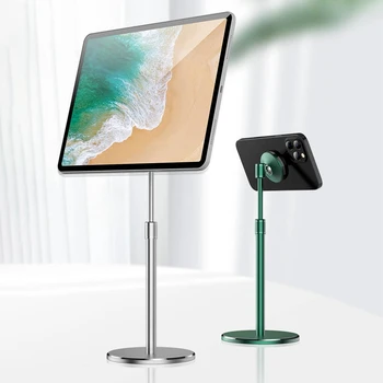 

Aluminum Alloy Desktop Stand Phone Holder Telescopic Magnetic Bracket Universal Desktop Stand For IPad Pro 11 2020 For IPhone 12