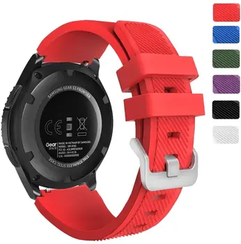 

strap for Samsung Galaxy Watch Huawei watch GT2 46mm 42mm Gear s3 Frontier active 2 40 44 S2 correa silicone strap 20/22mm watch