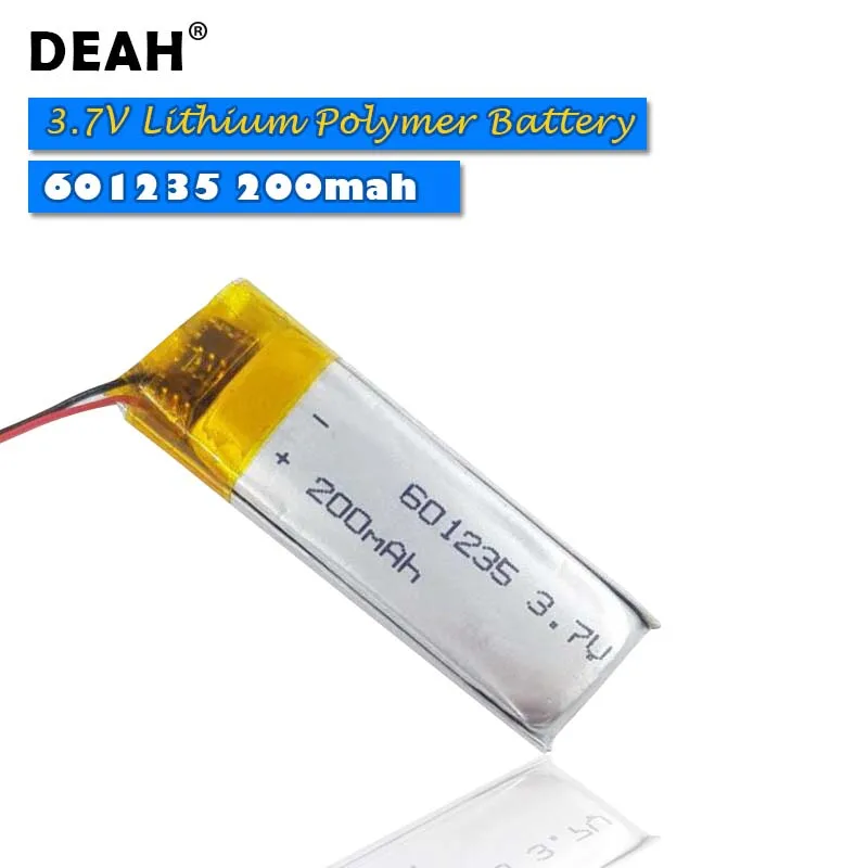 1/2/3 шт. 3 7 в Lipo cells 601235 200 мАч|Перезаряжаемые батареи| |