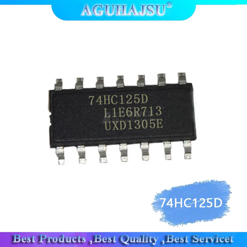 10pcs/lot 74hc125d 74hc125 Sn74hc125d Sop-14 Buffers & Line Drivers ...