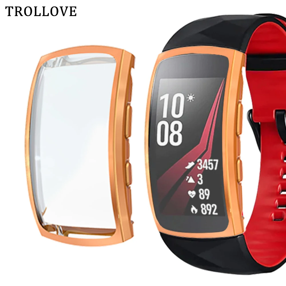 

Screen Protective Case for Samsung Gear Fit 2 Pro Shatter-Resistant Clear Soft TPU Shell Protector Cover for Gear Fit 2Pro fit2