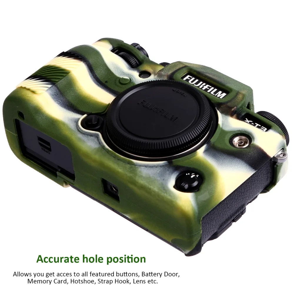 X-T3硅胶套 迷彩 5