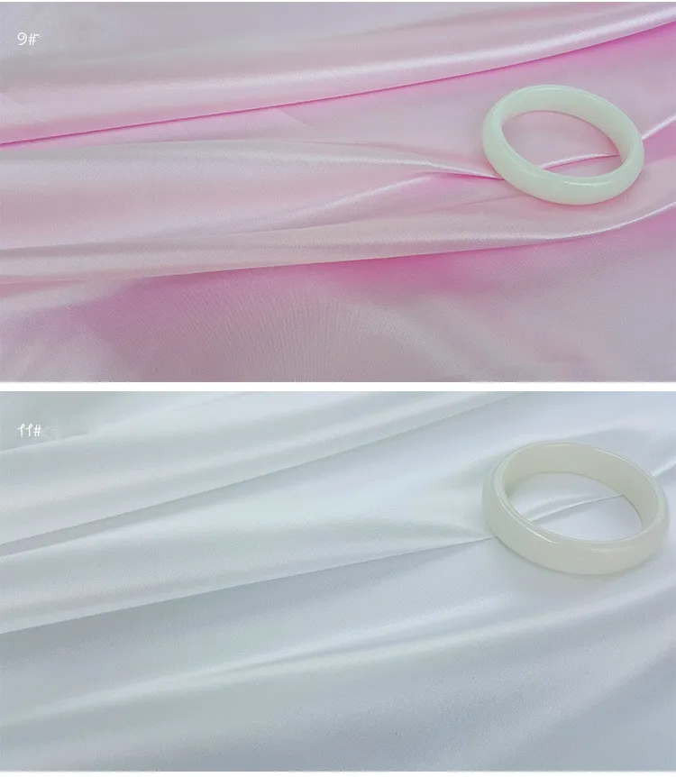 Super Deal! Silk/cotton Fabric with Pure White Silk Material for Lining Silk Cotton Tissue Light and Soft Satin Fabric