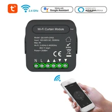 Tuya WiFi Intelligent Curtain Swtich Device Sharing Timing APP Control Compatible with Alexa Google Home Voice Control