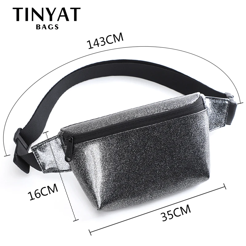 TINYAT модная женская поясная сумка голографическая поясная сумка для путешествий, кошелек для денег, Легкий Кошелек, женская сумка Nerka