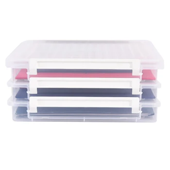 

Stackable Transparent File Storage Box Moisture-proof Document Paper Storage Container Convenient Office Supplies EM88