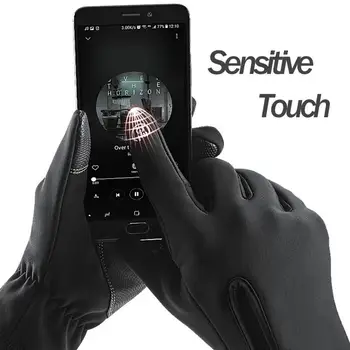 

Warm Gloves Non Slip Bicycle Motorcycle Winter Fleece Gloves Riding Glove Practical Durable Waterproof Material Skiing