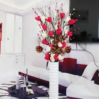 

2020 Vein Artificial Dried Flowers Artificial Flower Living Room Floor Decoration Indoor Entrance Large Decorative Flower New Ho