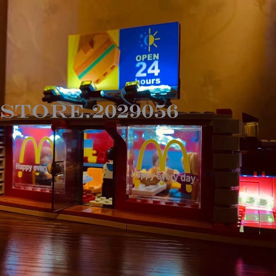 Sembo Block SD6901 McD ресторанный дом серия уличный вид 1729 шт MOC 4 в 1 сборные строительные блоки кирпичи