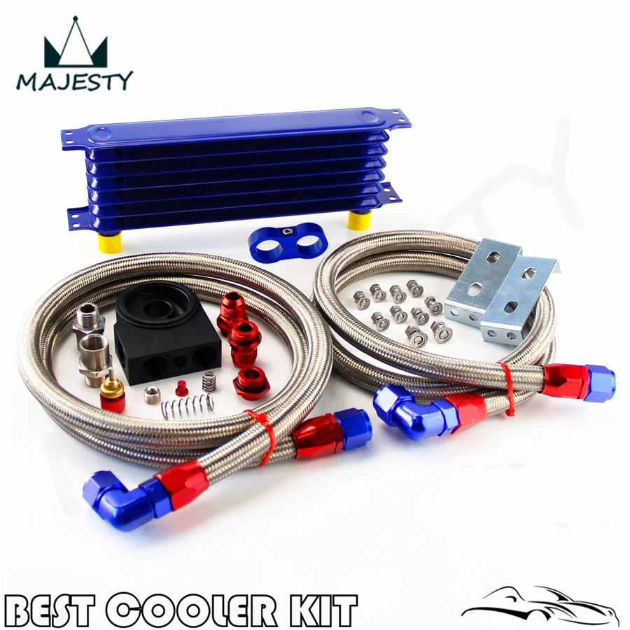 Universal AN10 Thermostatic Oil Cooler Kit Thermostat High Perfomance 7