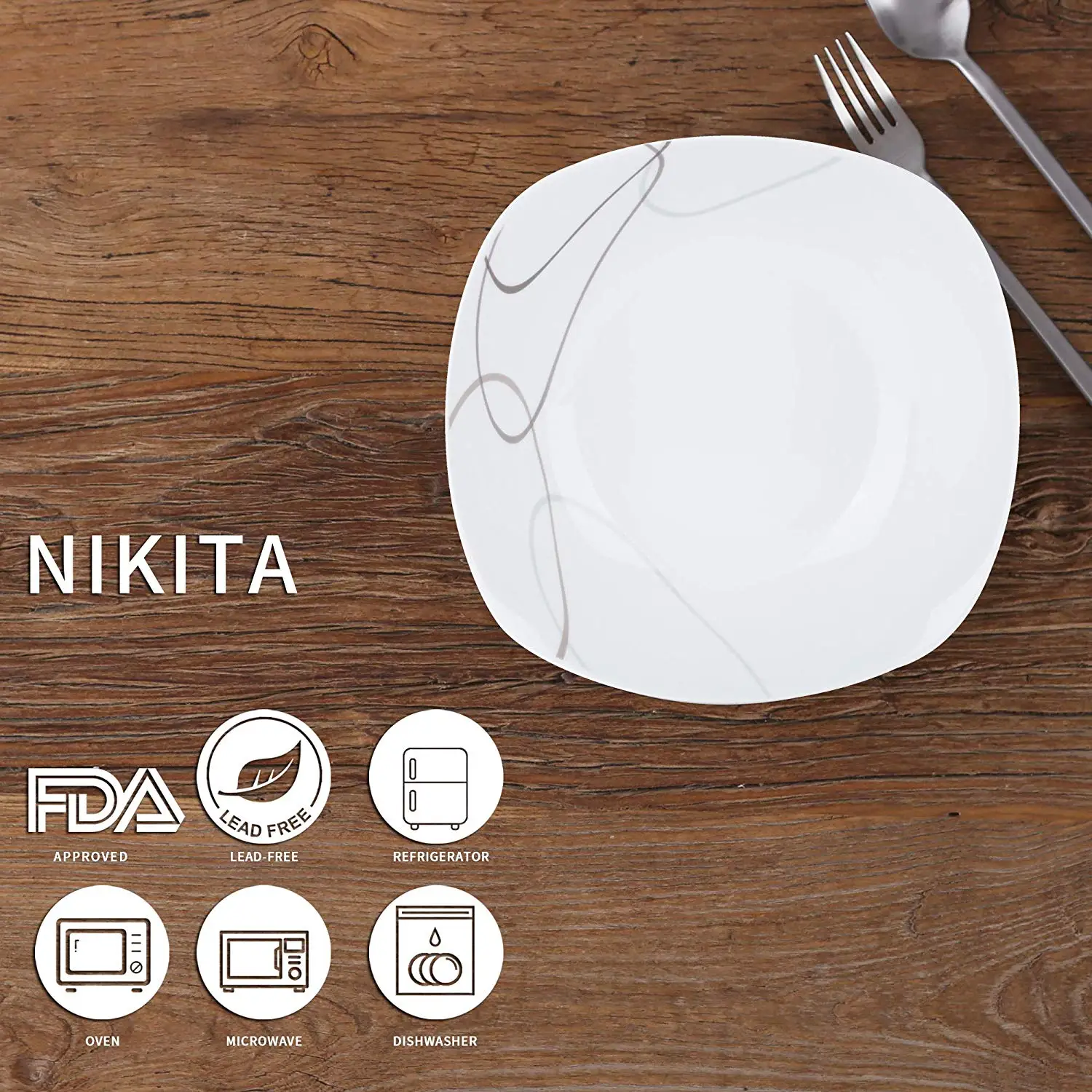 VEWEET NIKITA 4 шт. 9 дюймов керамический фарфор 1050 мл кухонная посуда зерновые фрукты