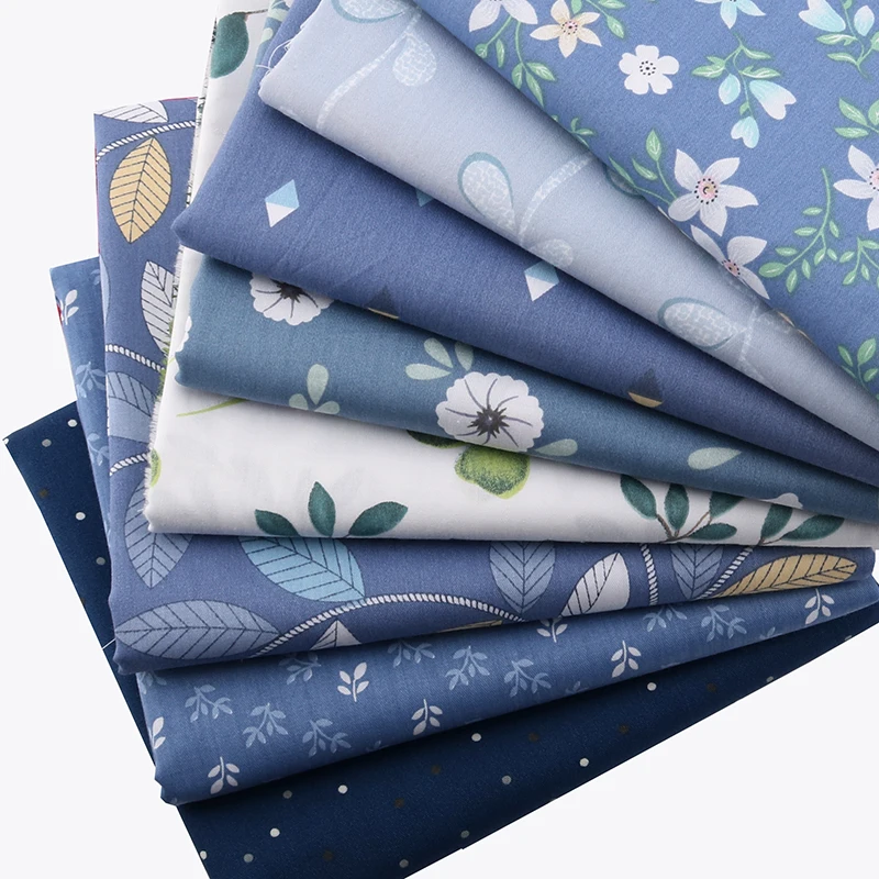 Nanchuang 8Pcs/Lot Blue Twill Cotton Fabric Patchwork Cloth For DIY Handmade Sewing Quilting Baby Children Materials 20x25cm Nanchuang 8Pcs/Lot Blue Twill Cotton Fabric Patchwork Cloth For DIY Handmade Sewing Quilting Baby Children Materials 20x25cm