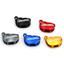 CNC-estuche para llave de motocicleta, accesorios de aluminio para Piaggio Vespa GTS SPRINT PRIMAVERA 125 300 LX150 llaves