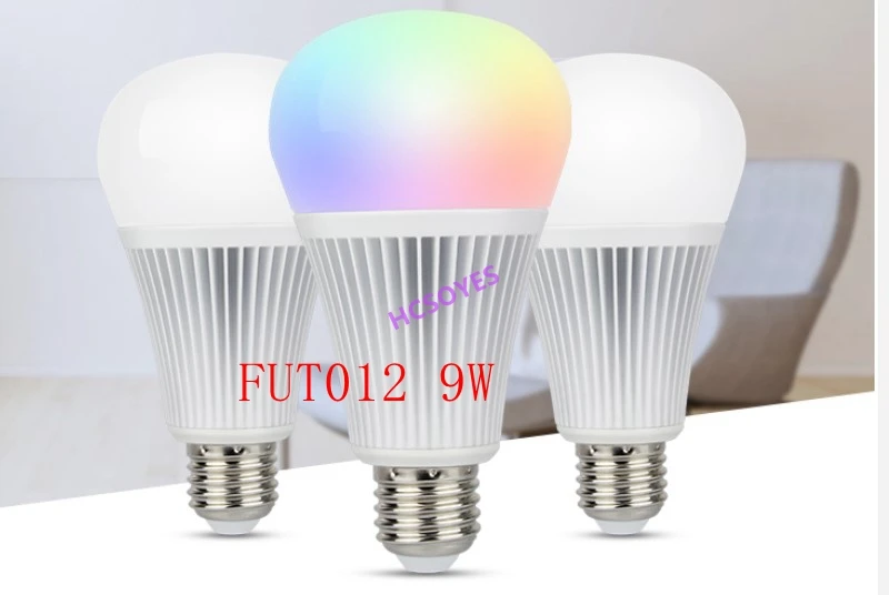 Milight E27 FUT012 9 Вт/FUT105 12 Вт RGB+ CCT светодиодный светильник 16 миллион цветов CCT смартфон приложение управление прожектор 110 В 220 В умная лампа