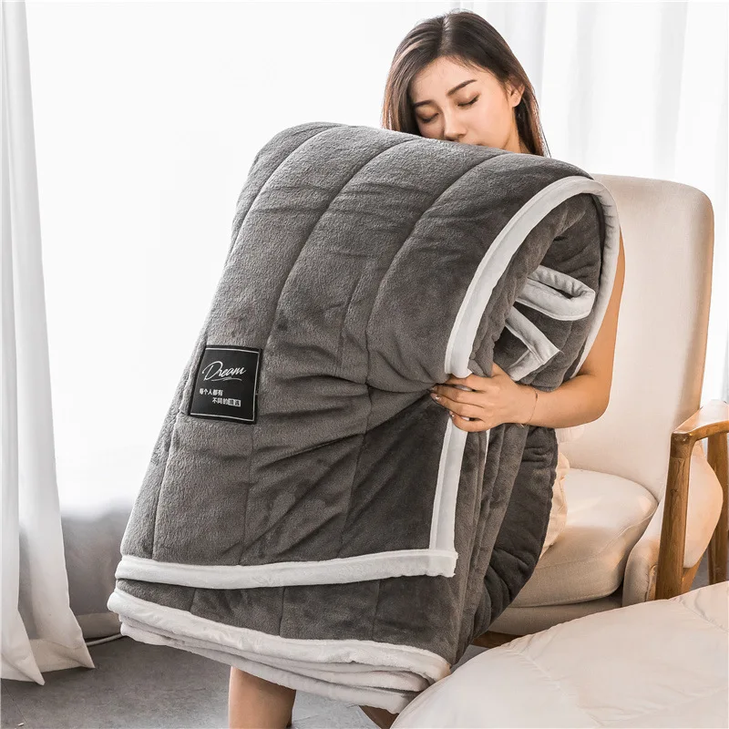 Зимние плотные одеяла, Фланелевое бархатное одеяло, теплые покрывала для кровати, волшебное флисовое лоскутное одеяло 200*230 см кг, зимнее постельное белье