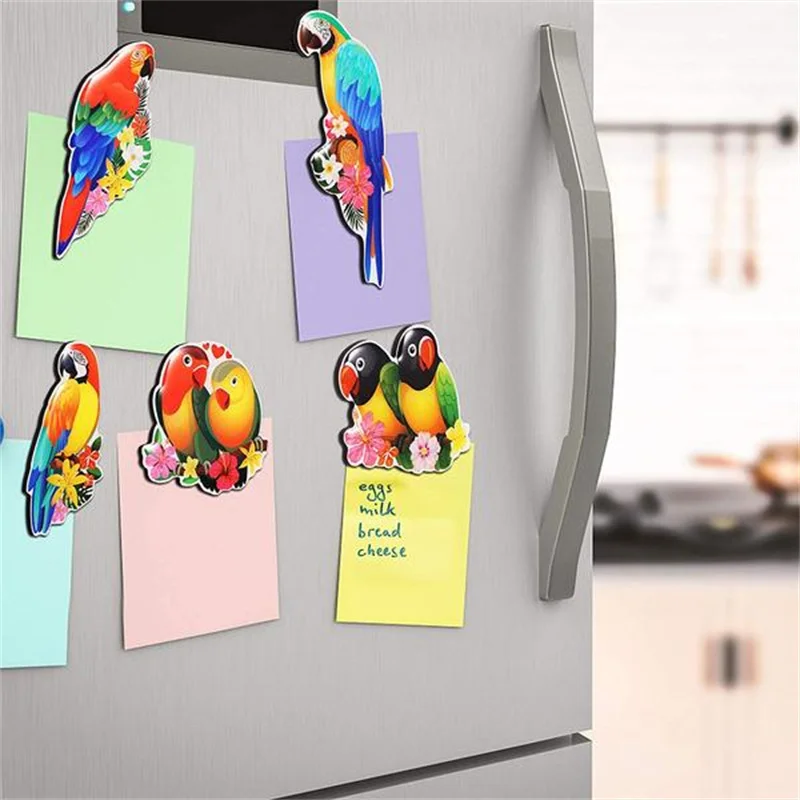 MORCART Home decoration Fridge Magnets Cartoon model Flamingo Whiteboard Refrigerators Magnetic Cute animal Gifts Sticker Toy