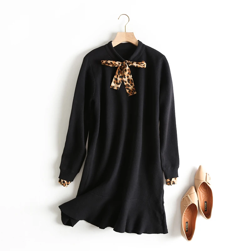 Best Price Autumn Winter Women Sweater Dress Mid-Calf Long Chic Female Dresses loose Soft Rib Knitted black sweaterdress Best Price Autumn Winter Women Sweater Dress Mid-Calf Long Chic Female Dresses loose Soft Rib Knitted black sweaterdress