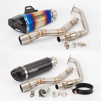 

Motorcycle exhaust pipe Moto modified for R15V2 YZF-R15V3 front section of the catalyst front half back pressure silencer