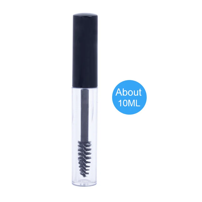 10ml Портативный 1/2/3/10 мл пустой тюбик для туши для ресниц флакон бутылка жидкости для электронных сигарет контейнер черный Кепки упаковки для макияжа многоразового использования, подводка для глаз, для хранения бутылки - Цвет: 10ml