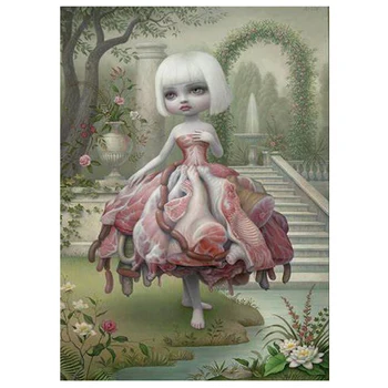 

Cross Stitch DIY Painting 5D White Hair Girl Diamond Home Decor Mosaic Picture Embroidery Pattern Full Round Drill Wall Sticker