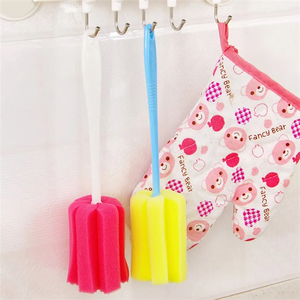 Sponge Vacuum Cup Cleaning Brush Bottle Thermos Mug Cleaning Tool with Long Handle Coffee Glasses Pot Milk Cup Mugs Sponges