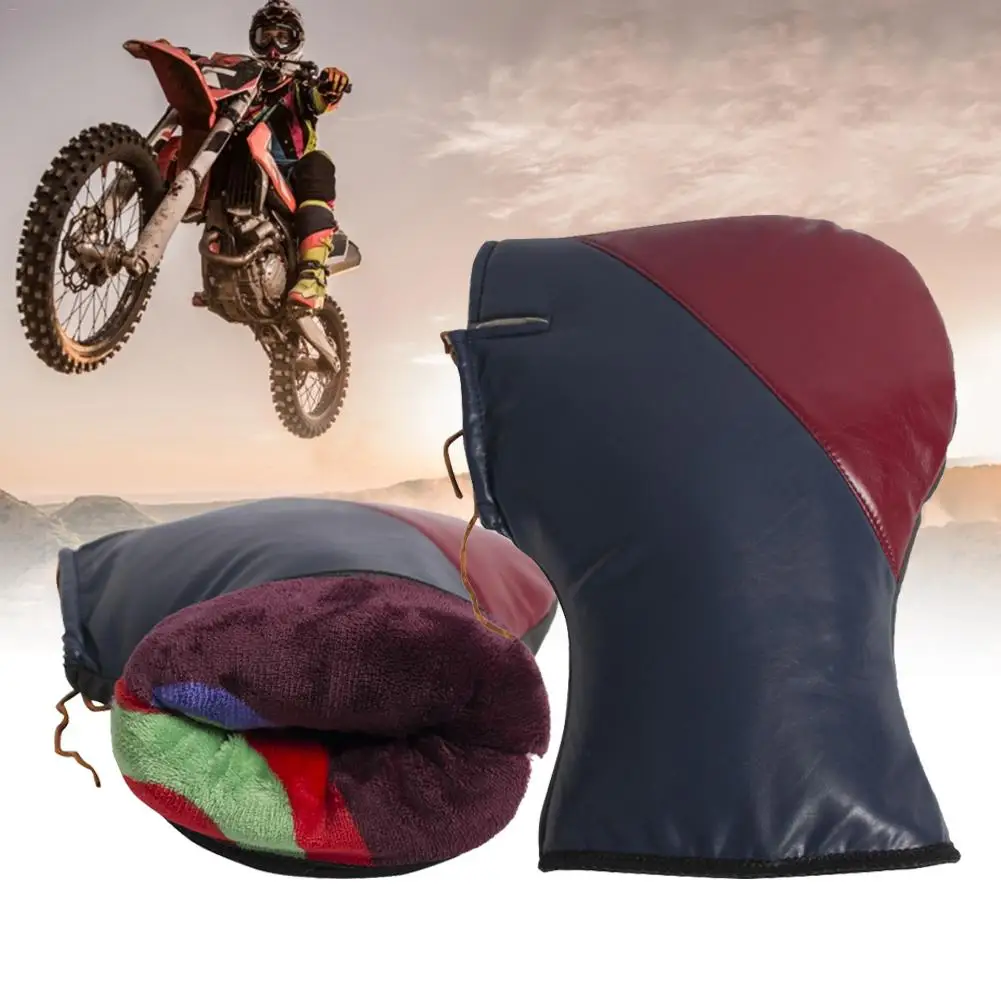 Gloves For Motorcycle MTB Winter Warm 1 Pair Of Waterproof Motorcycle Grip Gloves Handlebar Muff Winter Warmer Cover Gloves