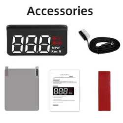 Sistema de alarma Universal para parabrisas de coche, pantalla frontal M3 OBD2, estilismo de coche