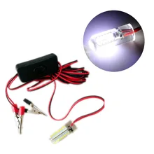 Светильник для ловли кальмаров под водой с яркостью, 60 светодиодов, кралл креветки, погружная портативная лампа, ночная, привлекательная, 360 градусов, катер, лодка