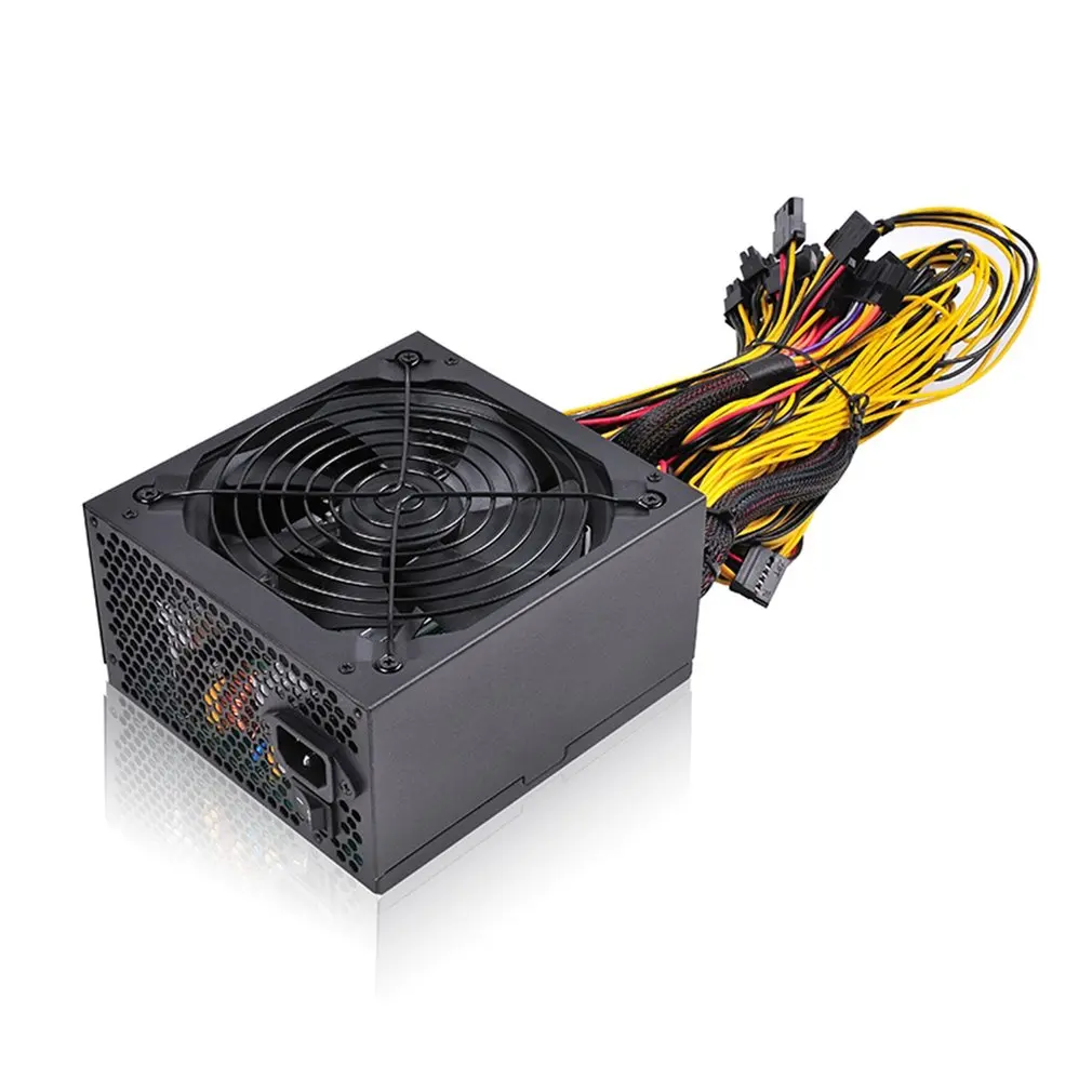 

1600W 200-240V Graphics Card Mining Machine Power Multi-channel Durable 6 Card Atx Mining Power Supply