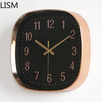 

Wall Clock Living Room Modern Design Simple Modern Nordic Silent Clock Bedroom Living Room Wall Watch Square Quartz Clock Clock