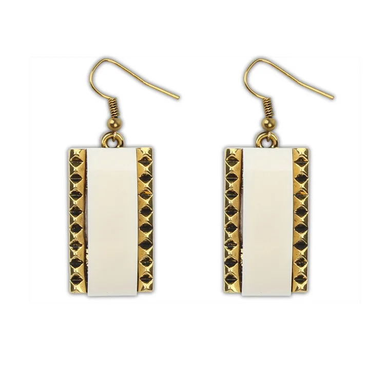 Plastic Earrings Minimalist Simple Eearrings Alloy Red Black Beige Green Resin Dangle Dangling