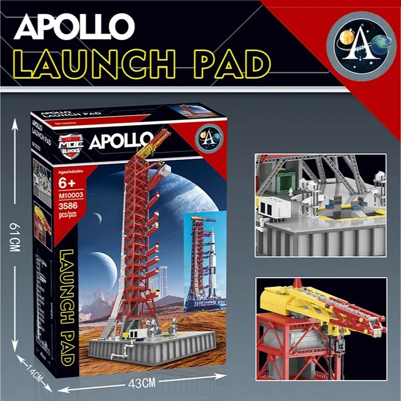 В наличии M10003 космическая Серия Apollo Saturn V Launch Umbilical Tower Technic строительные блоки