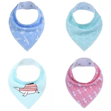 Органический хлопок, детский шарф, муслиновая ткань, бандана, нагрудники, шарф для новорожденных, водонепроницаемый нагрудник, детское слюнявчик, полотенце, аксессуары для еды