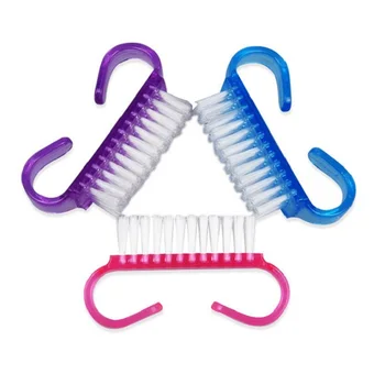 

3 Pcs Nail Dust Cleaning Brush Nail Tools File Manicure Pedicure Soft Remove Polishing Dust Small Angle Clear Tools Brushes Set