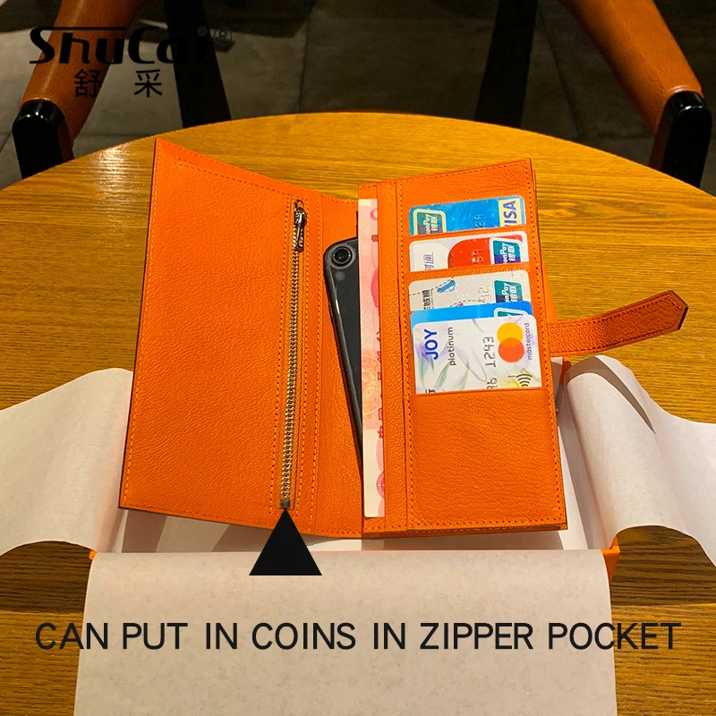 Fashion Genuine Leather Wallets Women's Wallet Long Coin Purse Ladies Solid Hasp Leather Wallet Female Clutch Card Holder Wallet Fashion Genuine Leather Wallets Women's Wallet Long Coin Purse Ladies Solid Hasp Leather Wallet Female Clutch Card Holder Wallet