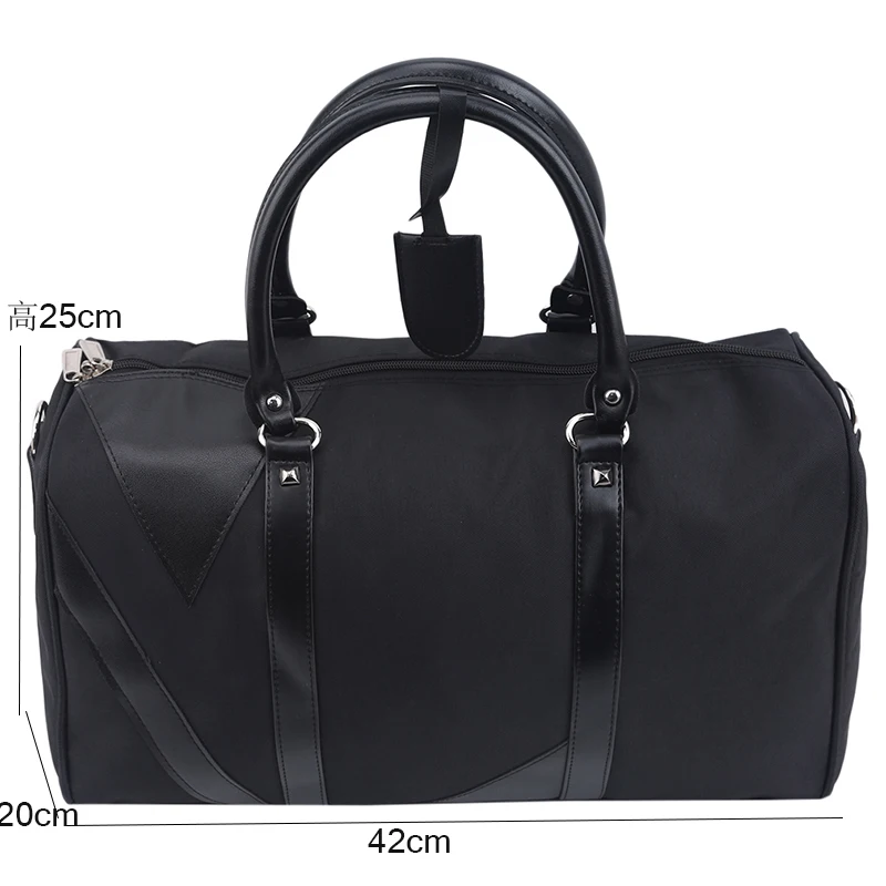 Small black LKEEP модная небольшая дорожная нейлоновая сумка для путешествий Для мужчин ночь вещевой мешок Водонепроницаемый кабины Чемодан путешествия большая сумка через плечо сумка для спортзала - Цвет: Small black