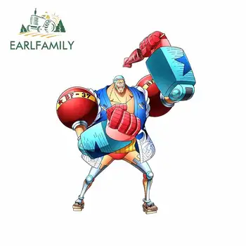 

EARLFAMILY 13cm x 10.1cm Vinyl Material Car Stickers Interesting Decal Laptop For Anime Sunscreen Occlusion Scratch Decoration