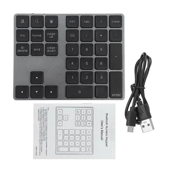 

Bluetooth 3.0 keyboard For OS Windows iOS Android AVATTO Aluminum Alloy Bluetooth Wireless Numeric Keypad With USB HUB Digit