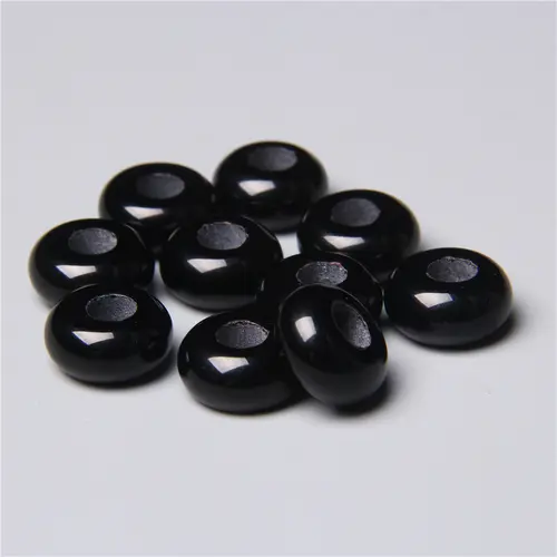 10pcs/Lot 8x14mm 5mm Big Hole Natural Round Jades Jaspe Stone Crystal Spacer Beads Charm Pendant For Jewelry Making Accessories - Image 41