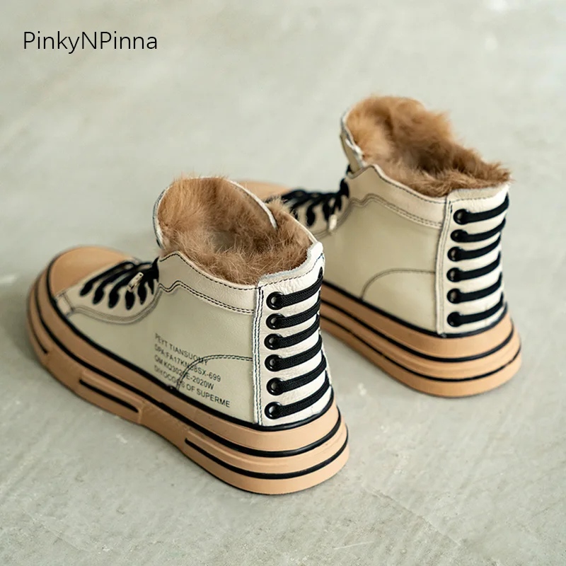 Модные женские кроссовки из вулканизированной кожи на платформе с кроличьим