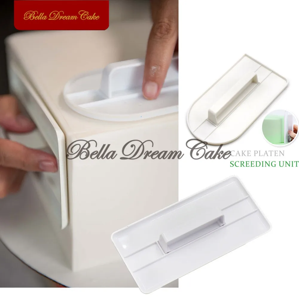 Round/Square Plastic Cake Smoother Fondant Smoothing Tool Cream Pastry Polishing Mould Cake Decorating Tools Baking Accessories