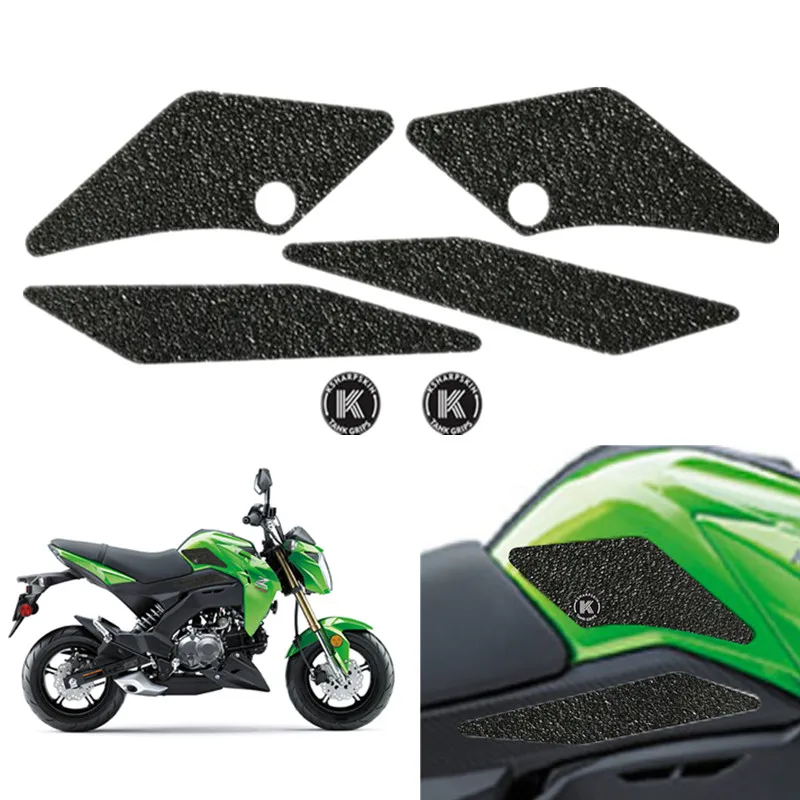Motorcycle 3D Non-slip Fuel Tank Sticker Traction Side Pad Knee Protective Decal For KAWASAKI Z125 z125 Z 125 PRO SE KRT EDITION