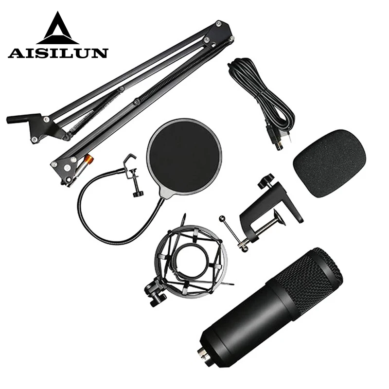 USB Podcast Microphone Kit 192KHZ/24BIT Professional Condenser Mic for PC Youtube Studio aduio Recording Mikrofon desktop stand |