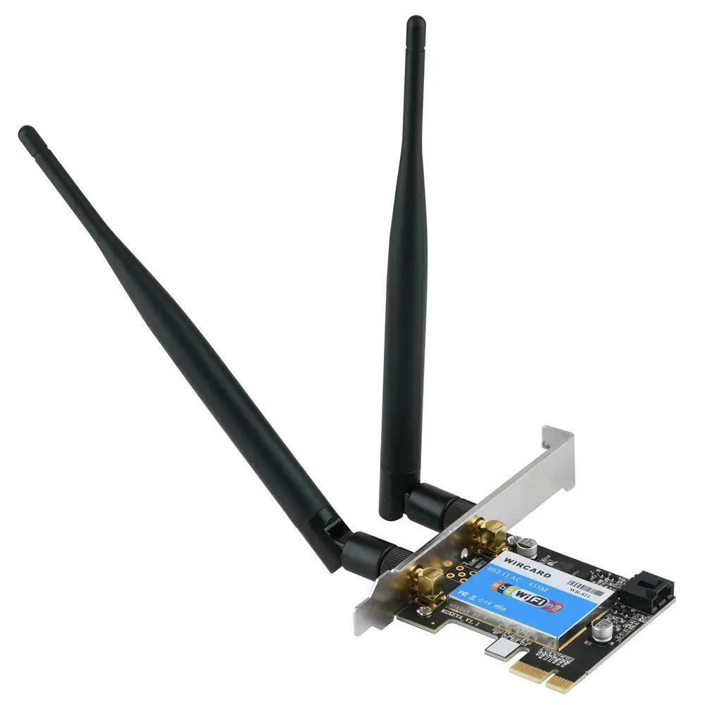 2,4 5G 433M передачи антенны Bluetooth Настольный ПК стабильная Беспроводная PCI-e быстрая wifi домашняя Замена офисная сетевая карта