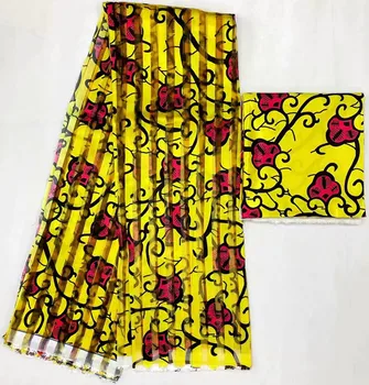 

pure silk fabric african fabric organza fabric ankara african wax print fabric 2+4yards organza ribbon silk for dress MM-B14