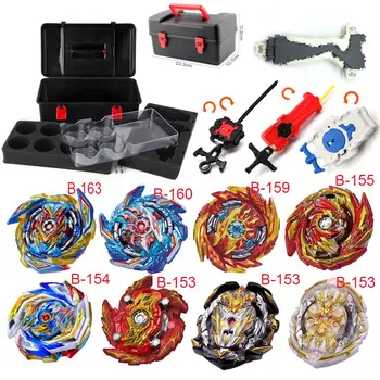 

New Beyblade Burst B-163 B-160 B-159 B-155 B-154 B-153 Toy Set Storage Box With Handle Launcher Box Toys