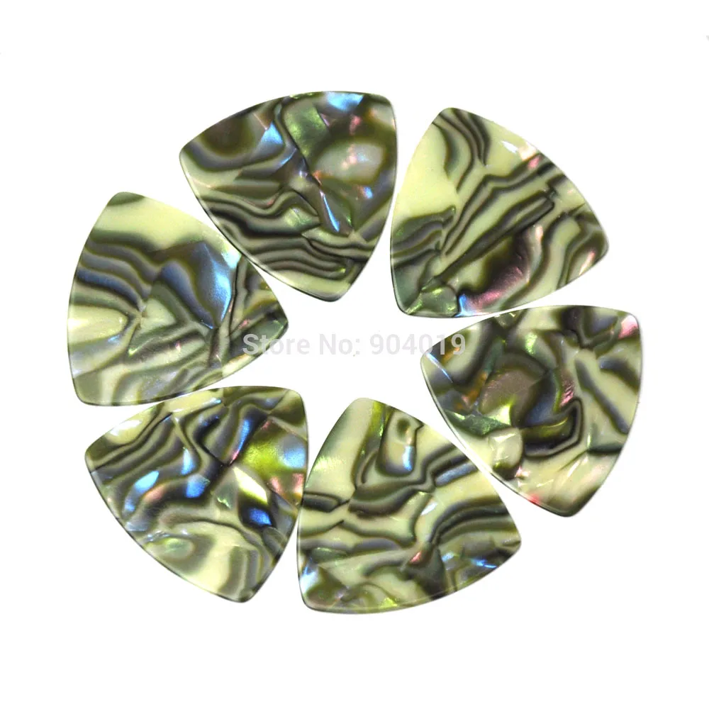 50pcs Medium 0.71mm 346 Rounded Triangle Guitar Picks Plectrums Blank Celluloid|Детали и аксессуары для гитар| |