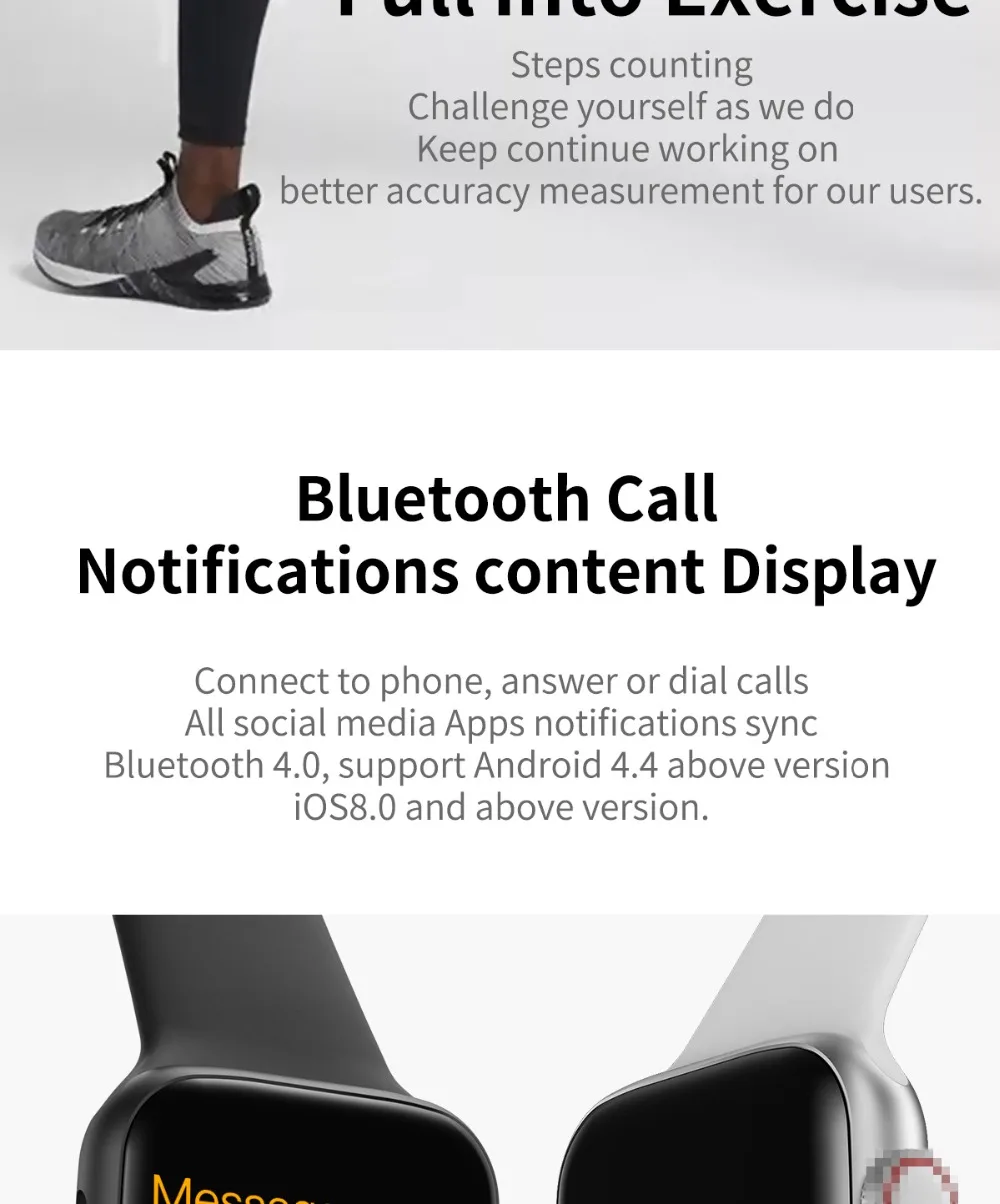Смарт-часы Finow W34 с Bluetooth, серия 4, монитор сердечного ритма, Смарт-часы, 44 мм, чехол для телефона android Apple, relogio inteligente