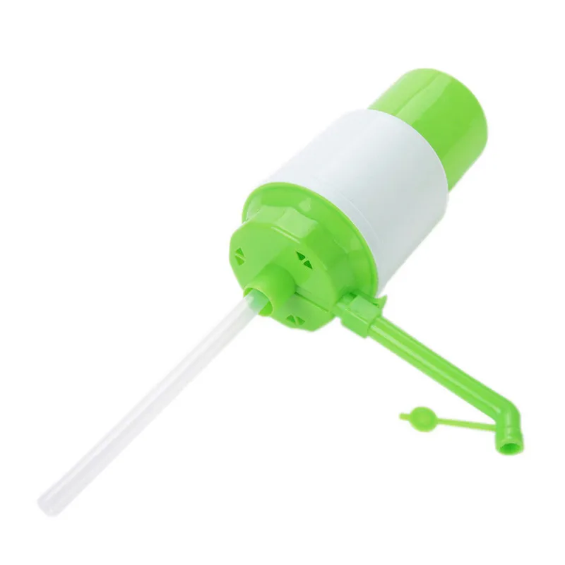 New Portable Green Bottled Drinking Water Hand Press Removable tube Innovative vacuum action Manual Pump Dispenser - Цвет: green