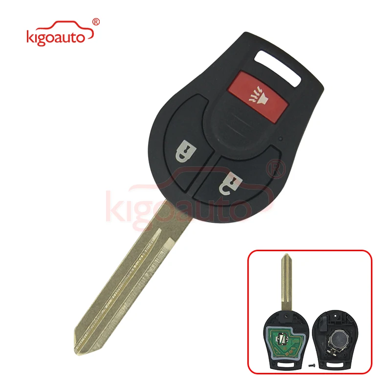 

CWTWB1U751 Remote Key 2 Button with Panic 2008-2014 for Cube Rogue Juke Versa 315mhz with ID46 Chip For NISSAN Kigoauto
